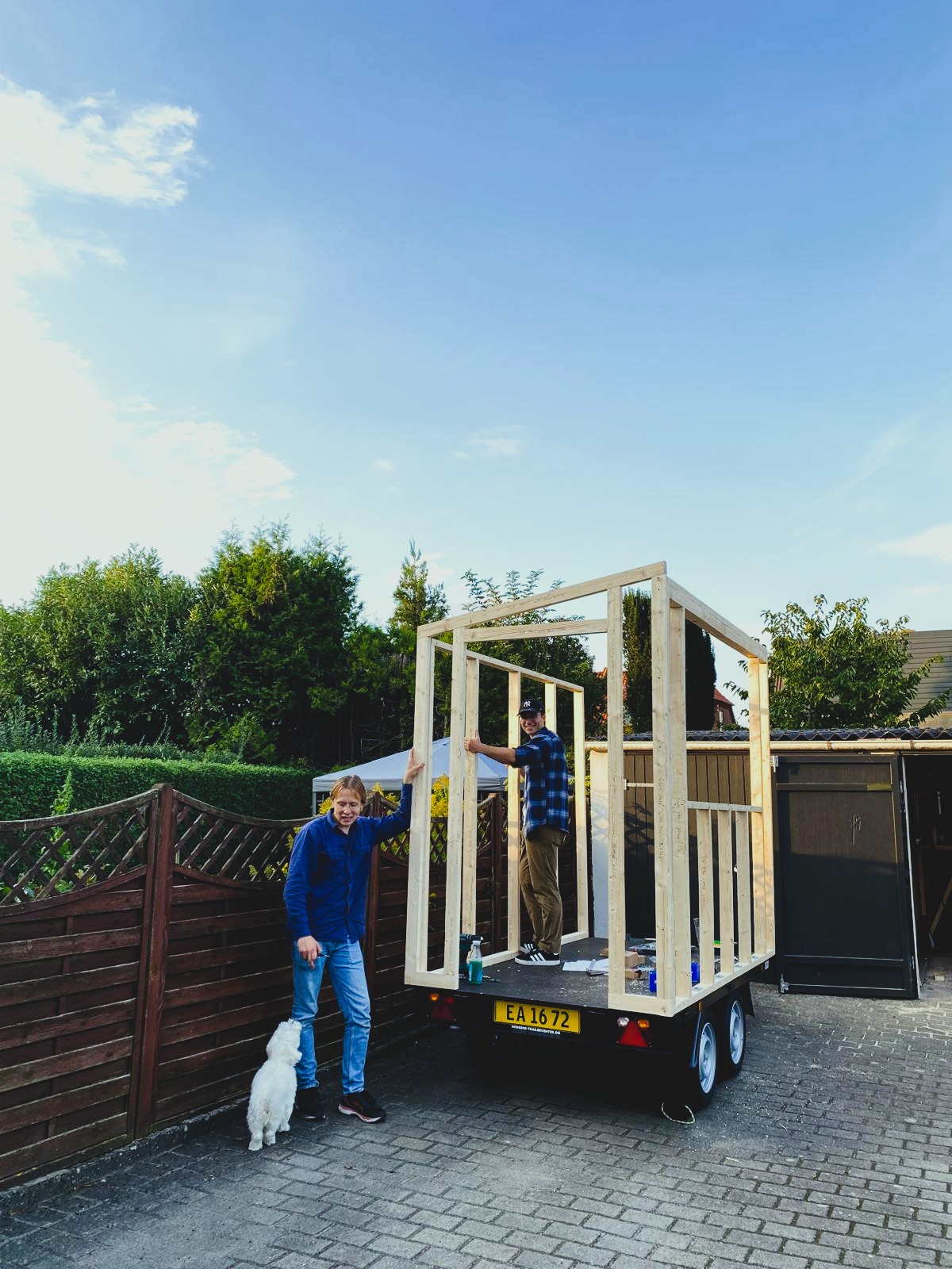 Building the frame of the food truck